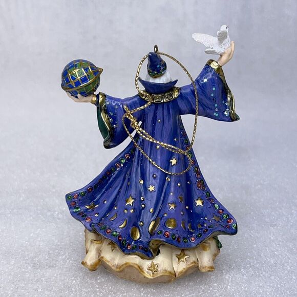 San Francisco Music Box Christmas Ornament CRYSTAL VISIONS MERLIN Holiday - Picture 4 of 11